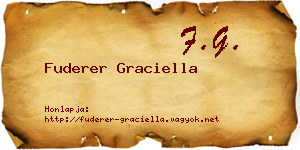 Fuderer Graciella névjegykártya